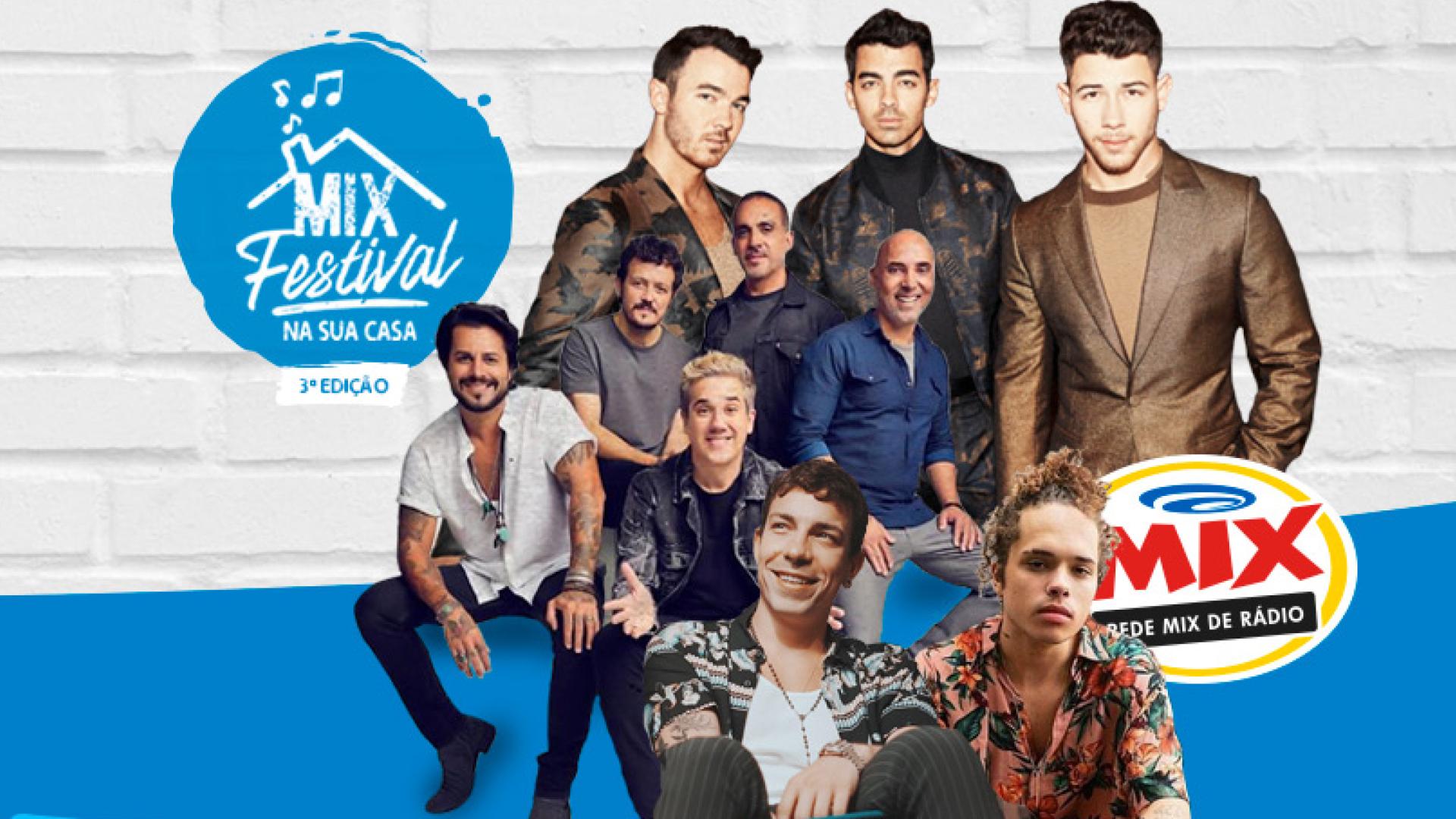 Jonas Brothers, Jota Quest, Vitão e Di Ferrero no Mix Festival